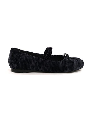 [Moromoro2] Velvet Bow Ballet Flats