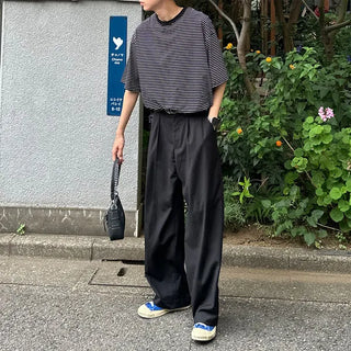 Two-tone border boxy T-shirt