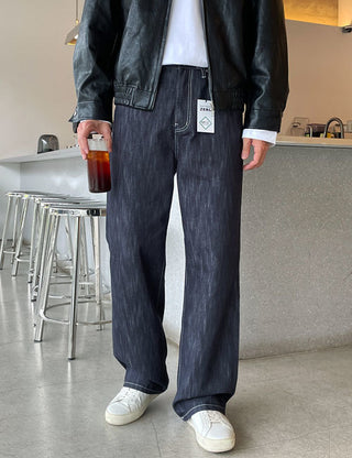 Slub Wide Banded Denim (2 colors)