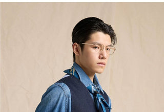 [CULTUM] Lyocell Blend Washed Denim Spliced Vest