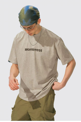 [Monterest] Quick-Dry Antibacterial Logo Crewneck Tee