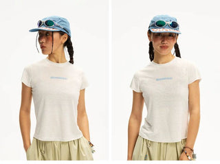 [Monterest] 3A Antibacterial Slim Fit Logo T-Shirt