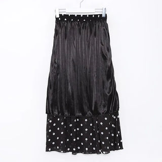 Polka dot long skirt