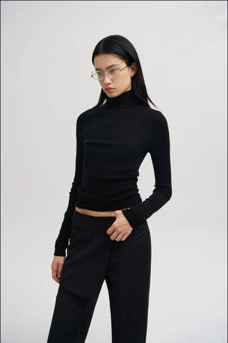 [MASONPRINCE] Seamless Cashmere Blend Layer Shirt