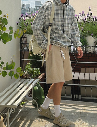 SUMMER Tencel Hooded Check Jacket (3 colors)