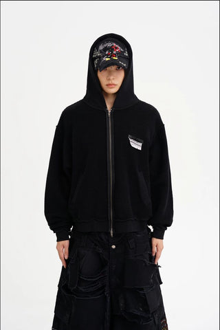 [MASONPRINCE] Heavyweight Terry Zip-Up Hoodie