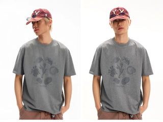 [Monterest] Outdoor Graphic Print Relaxed Fit Tee