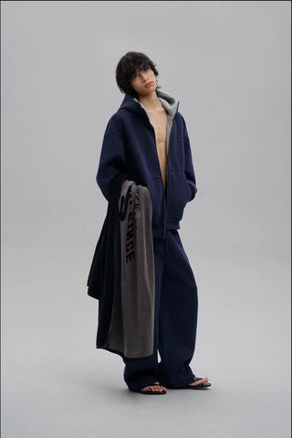 [MASONPRINCE] Dome Silhouette Air Layer Sweatsuit