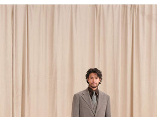 [CULTUM] Herringbone Brushed Flannel Suit Set