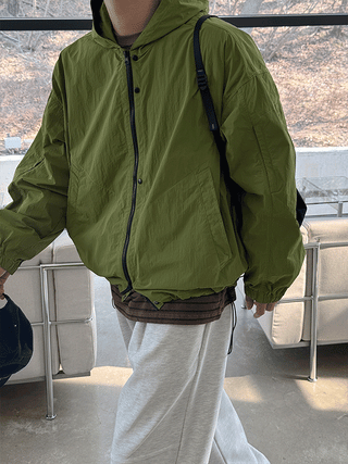 Bart Two-Way Hooded Windbreaker Jumper