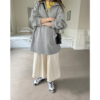 Long Anorak Sweatshirt