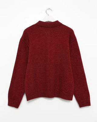 Loose-fit colored cardigan
