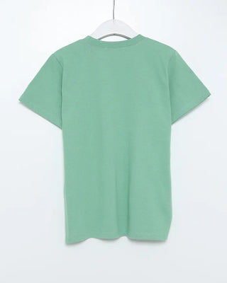 Check Lettering Patch Short Sleeve T-Shirt