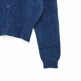 V-neck light wool cardigan