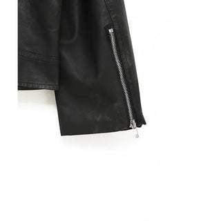 Crack Biker Eco Leather Jacket