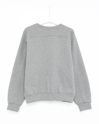Saddle Shoulder Fleece Lined Sweatshirt