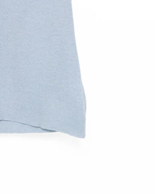 Scarf Ribbon Neck Short Sleeve Knit