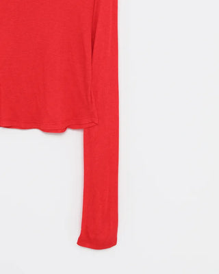 Round neck wool ribbed cut and sew