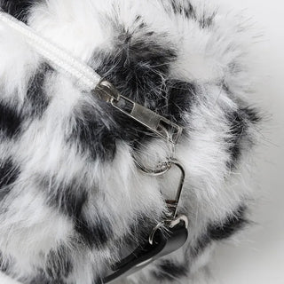 Leopard fur bag