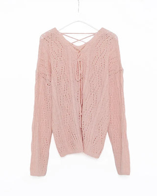 Openwork string knit