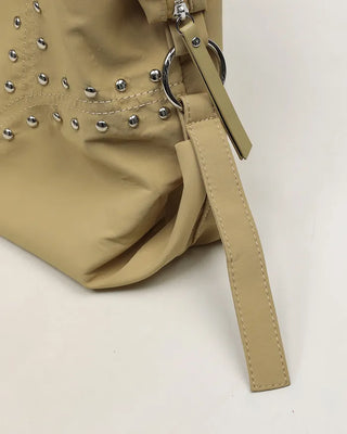 Double rivet line shoulder bag