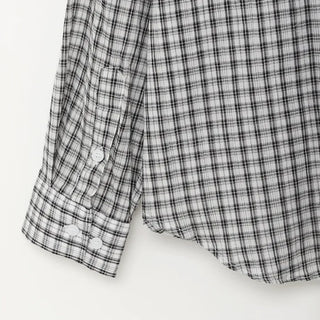 Checked sheer shirt