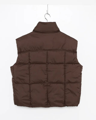 High-neck padded vest