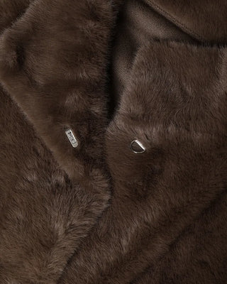 Oversized fur jacket