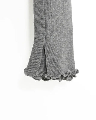 Wave puff knit T-shirt