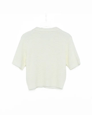 Short-sleeved knit shirt