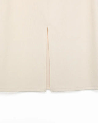 Ribbed long skirt