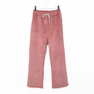 Corduroy half-zip pullover and pants set