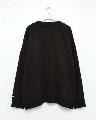 Oversized Button Long Cardigan
