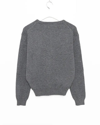 V-neck drop-shoulder rayon cardigan