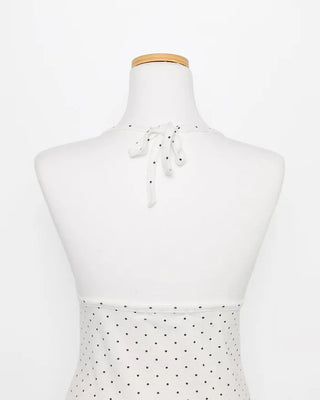 Polka Dot Halter Neck Top