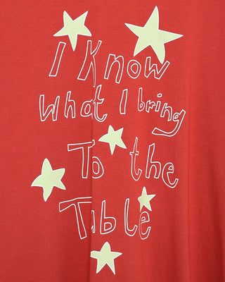Handwritten Star Lettering Over Half T-Shirt