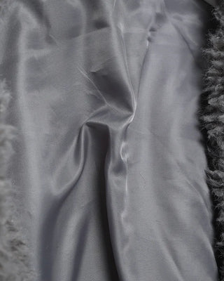 Color Two-Button Point Fur Jacket