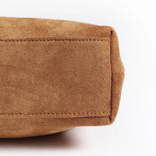 Suede tote bag