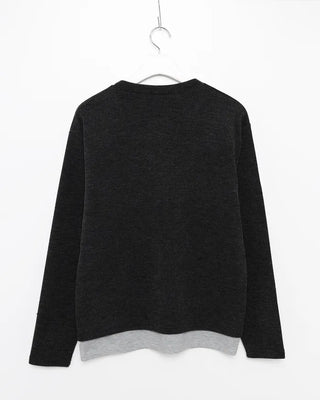 Layered V-neck knit