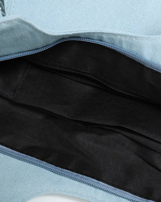Denim Big Shoulder Tote Bag
