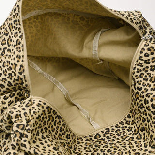 Big leopard print shoulder bag