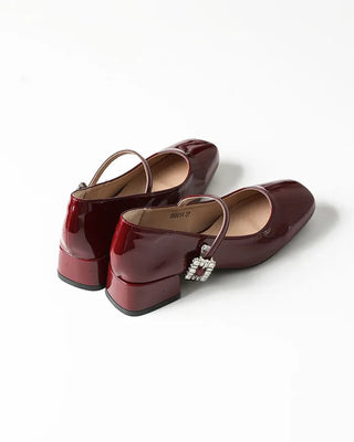 Mary Jane Cubic Loafers