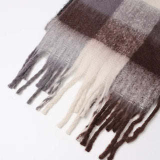 (Unisex) Check Mix Scarf