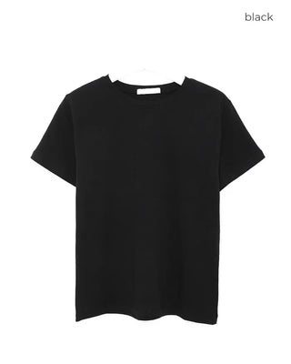 Round neck half-sleeve T-shirt