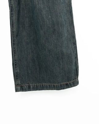 Double-pleated cotton wide-leg pants and belt set