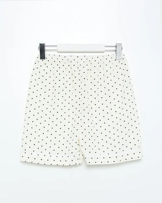 Polka Dot Half-Sleeve Shirt & Shorts Pajama Set