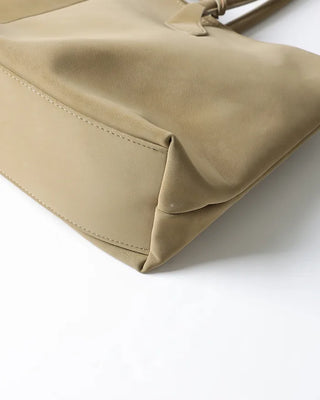 Suede Big Shoulder Tote Bag