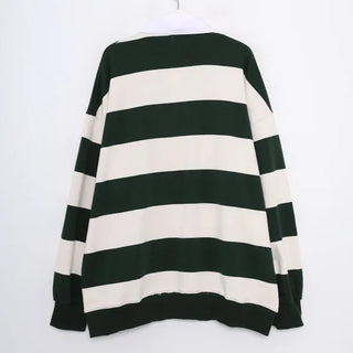 Unisex striped color sweatshirt