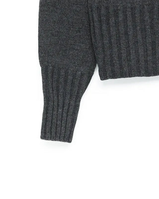 Double-zip ribbed knit top