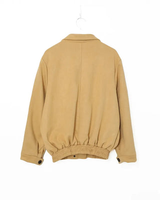 Oversized suede blouson